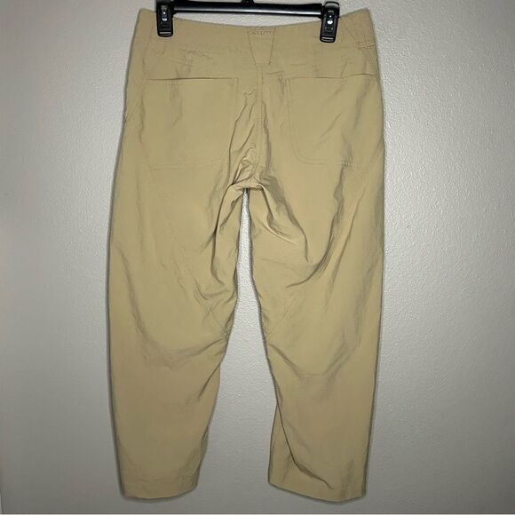 Patagonia Inter-Continental khaki cropped capri hiking pants womens size small 6 - Picture 4 of 10